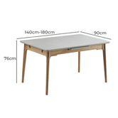 Keys Road Designs Vivian Extendable Dining Table
