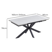 Keys Road Designs Royce Extendable Dining Table