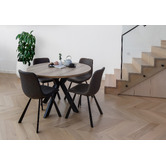 Keys Road Designs Sandra Faux Leather Dining Chairs