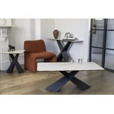 Keys Road Designs Rayver Rectangular Ceramic Coffee Table