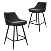 Keys Road Designs 62cm Wesley Faux Leather Barstools