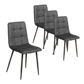 Keys Road Designs Eriz Faux Leather Dining Chairs