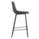Keys Road Designs 66cm Drustan Faux Leather Bar Stools