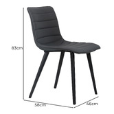 Keys Road Designs Rickard Faux Leather Dining Chairs