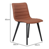 Keys Road Designs Rickard Faux Leather Dining Chairs