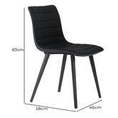 Keys Road Designs Rickard Faux Leather Dining Chairs