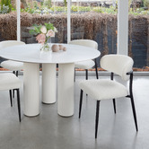 Keys Road Designs Lorwie Boucle Dining Chairs