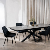 Keys Road Designs Orion Faux Leather Dining Chairs
