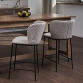 Keys Road Designs 68cm Nigel Boucle Barstools