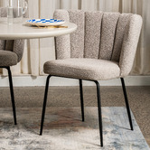 Keys Road Designs Bannon Boucle Dining Chairs