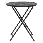 Keys Road Designs Raven Round Foldable Outdoor Dining Table