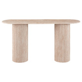 Keys Road Designs Paula Travertine-Look Console Table