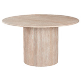 Keys Road Designs Paula Travertine-Look Dining Table