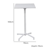 Keys Road Designs Swan Outdoor Bar Table