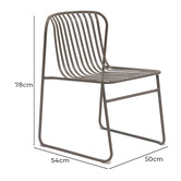 Keys Road Designs Swan Curved Outdoor Dining Chairs