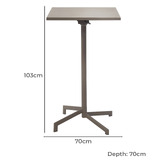 Keys Road Designs Swan Outdoor Bar Table