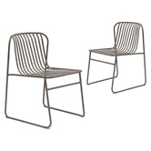 Keys Road Designs Swan Curved Outdoor Dining Chairs