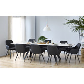 Keys Road Designs Zeus Faux Leather Dining Chairs