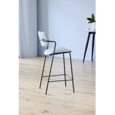 Keys Road Designs 66cm Polarvide Faux Leather Bar Stools
