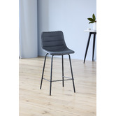 Keys Road Designs 66cm Drustan Faux Leather Bar Stools
