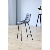 Keys Road Designs 66cm Drustan Faux Leather Bar Stools