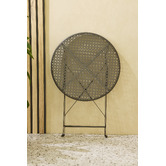 Keys Road Designs Raven Round Foldable Outdoor Dining Table