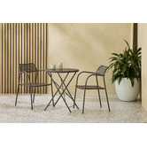 Keys Road Designs Raven Round Foldable Outdoor Dining Table