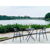 Keys Road Designs Raven Round Foldable Outdoor Dining Table