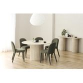 Keys Road Designs Paula Travertine-Look Dining Table