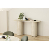 Keys Road Designs Paula Travertine-Look Console Table