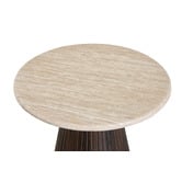Keys Road Designs Theia Travertine-Look Side Table