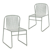 Keys Road Designs Swan Curved Outdoor Dining Chairs