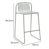 Keys Road Designs 75cm Swan Curved Outdoor Bar Stools