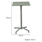 Keys Road Designs Swan Outdoor Bar Table