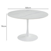 Keys Road Designs Nephele Ceramic Dining Table