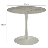 Keys Road Designs Nephele Ceramic Dining Table