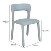 Keys Road Designs Cicely Faux Leather Dining Chairs