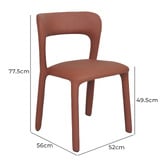 Keys Road Designs Cicely Faux Leather Dining Chairs