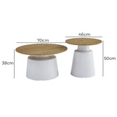 Keys Road Designs 2 Piece Colm Coffee Table Set