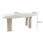 Keys Road Designs Marina Pebble Dining Table