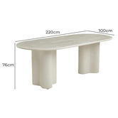 Keys Road Designs Marina Curved Dining Table