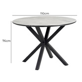 Keys Road Designs Grey Cloud Tallulah Dining Table