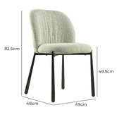 Keys Road Designs Raiden Boucle Dining Chairs