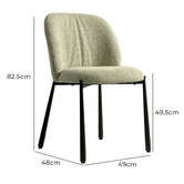 Keys Road Designs Raiden Boucle Dining Chairs