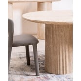 Keys Road Designs Thalia Travertine-Look Dining Table