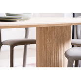 Keys Road Designs Thalia Travertine-Look Dining Table