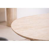 Keys Road Designs Thalia Travertine-Look Dining Table