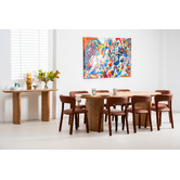 Keys Road Designs Cicely Faux Leather Dining Chairs