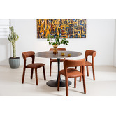 Keys Road Designs Cicely Faux Leather Dining Chairs