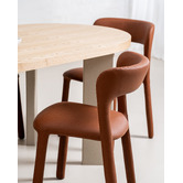 Keys Road Designs Cicely Faux Leather Dining Chairs